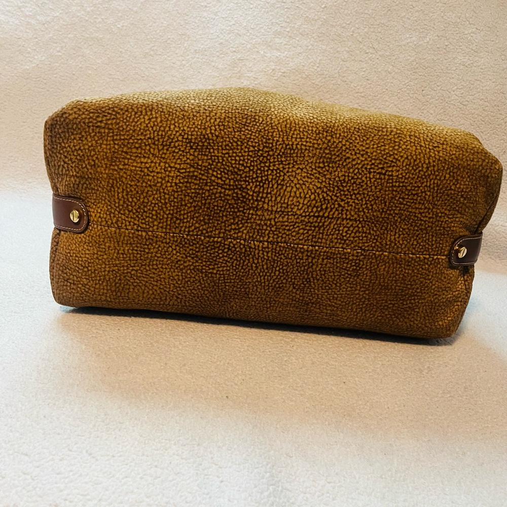 Borbonese Redwall Quail Suede Large Handbag - Picture 9 of 12